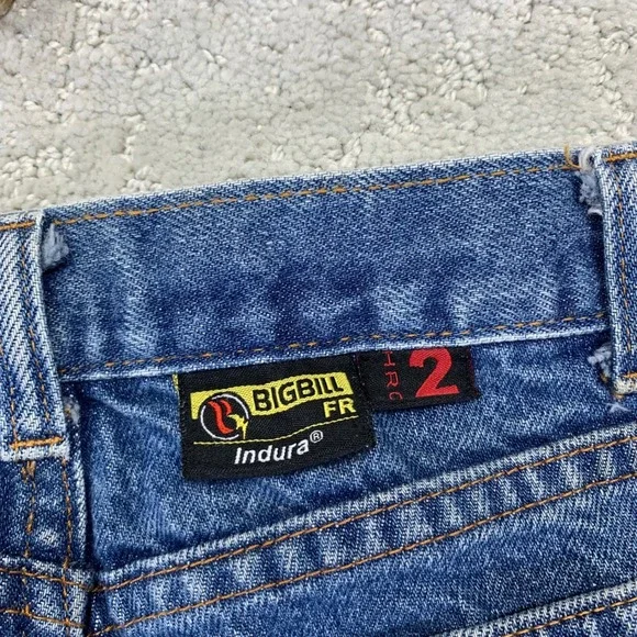 Big Bill FR Indura Jeans Mens 34x31 Blue Denim Workwear Flame Resistant HRC 2 - Picture 12 of 16